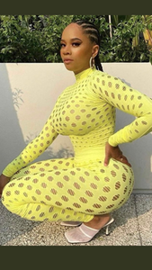 Lemon Squeeze See Through Jumpsuit