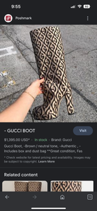 Gucci G Rhombus Platform Boots